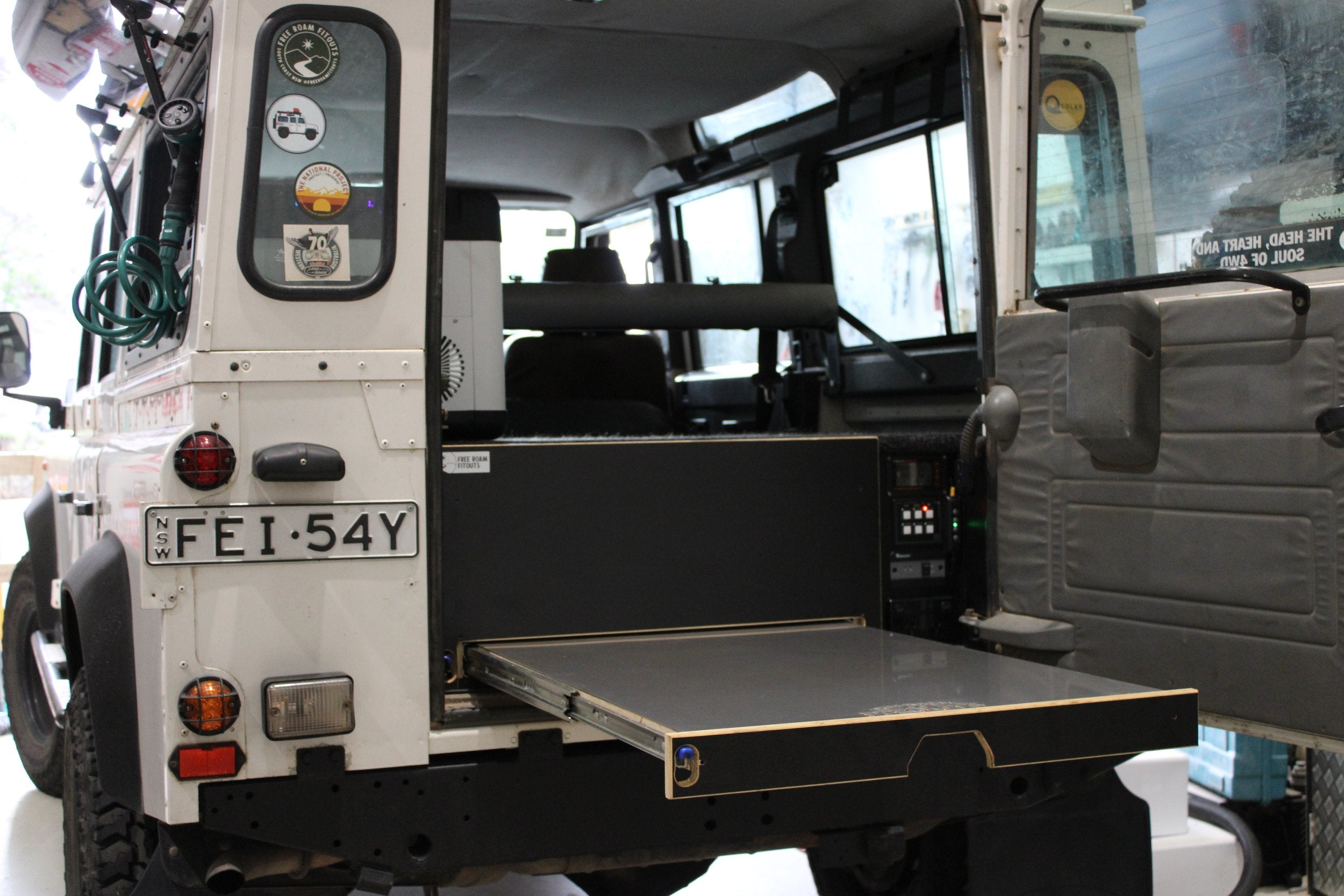 Defender Water tank under seat